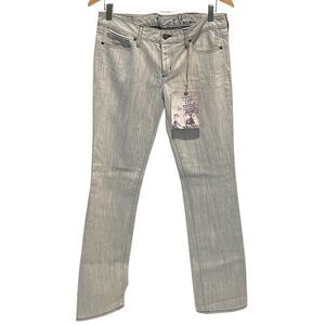 Chip & Pepper RARE Pamela Straight Leg denim jeans size 30 (10) Women's Gray NWT